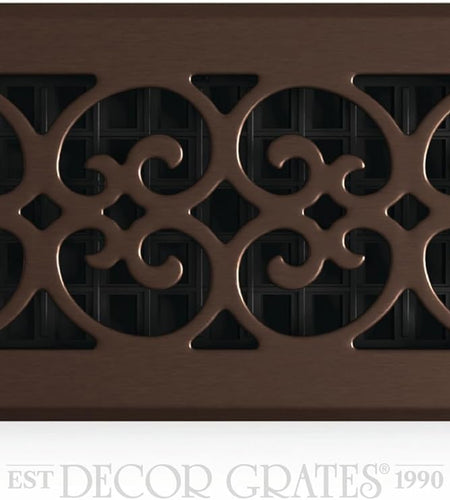 SPH412-RB Floor Register, 4X12, Rubbed Bronze Finish