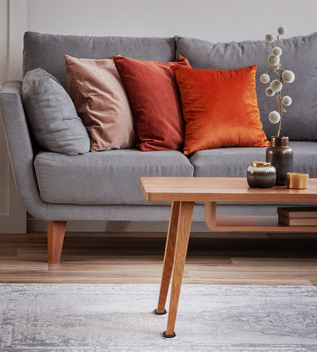 2 1/2" round Reusable Furniture Sliders for Carpet - Effortless Moving and Surface Protection, Gray (8 Pack)