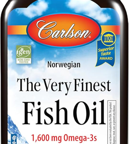 - the Very Finest Fish Oil, 1600 Mg Omega-3S, Liquid Fish Oil Supplement, Norwegian Fish Oil, Wild-Caught, Sustainably Sourced Fish Oil Liquid, Lemon, 200Ml, 6.7 Fl Oz